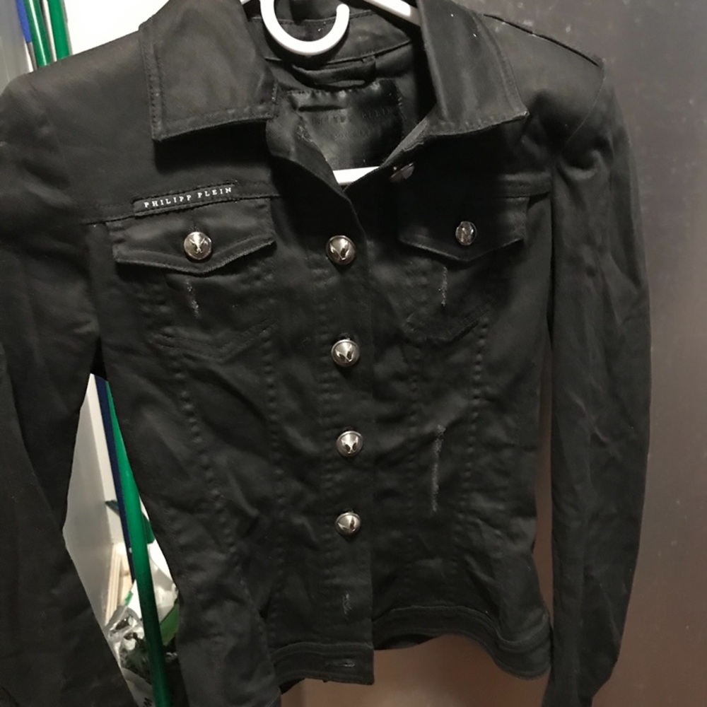 Philipp plein woman’s denim button up jacket